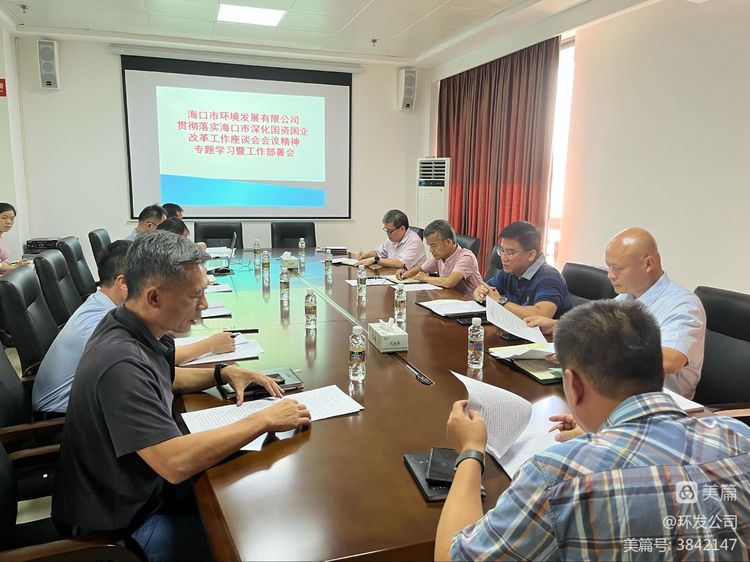 球盟会qmh召开贯彻落实海口市深化国资国企改革工作座谈会会议精神专题学习暨工作部署会